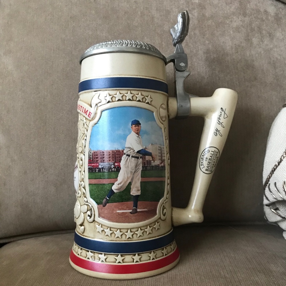 Cy Young Legends of Baseball collectors Stein